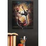 WebStyle Sayılarla Boyama Seti Çerçeveli Kasnaklı Şarap ve Zaman 50 x 65 cm