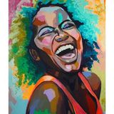 WebStyle Sayılarla Boyama Seti Kasnaklı Afrika Neşesi 50 x 65 cm