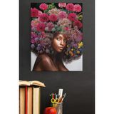 WebStyle Sayılarla Boyama Seti Kasnaklı Çiçek Kadın 12 Renkli 50 x 65 cm