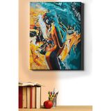 WebStyle Sayılarla Boyama Seti Kasnaklı Dalgaları Aşmak 50 x 65 cm