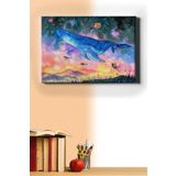 Webstyle Sayılarla Boyama Seti Kasnaklı Fantazi Gezegeni 40 X 50 Cm