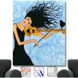 WebStyle Sayılarla Boyama Seti Kasnaklı Her Yerde Saç 50 x 65 cm
