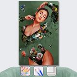 WebStyle Sayılarla Boyama Seti Kasnaklı Kadının Doğası 2 60 x 75 cm