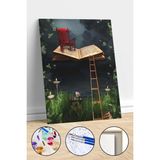 WebStyle Sayılarla Boyama Seti Kasnaklı Kitabın Dünyası 60 x 75 cm
