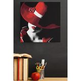 WebStyle Sayılarla Boyama Seti Kasnaklı Marjinal Kadın 2 40 x 50 cm