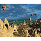 WebStyle Sayılarla Boyama Seti Kasnaklı Peri Bacaları ve Balon 40 x 50 cm