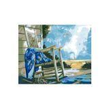 WebStyle Sayılarla Boyama Seti Kasnaklı Sallanan Sandalye 40 x 50 cm
