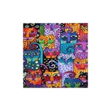 WebStyle Sayılarla Boyama Seti Kasnaklı Soyut Kediler 60 x 75 cm
