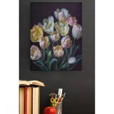 WebStyle Sayılarla Boyama Seti Kasnaklı Yapay Çiçekler 40 x 50 cm