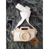 Websunday Ahşap Oyuncak Fotoğraf Makinesi - Beyaz
