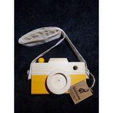 Websunday Ahşap Oyuncak Fotoğraf Makinesi - Güneş Sarısı - Renkli