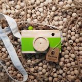 Websunday Ahşap Oyuncak Hediyelik Fotoğraf Makinesi - Fıstık Yeşil
