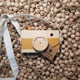 Websunday Ahşap Oyuncak Hediyelik Fotoğraf Makinesi - Hardal