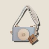 websunday Dekoratif Fotoğraf Makinesi, Bebek Çocuk Boyun Asılı Fotoğraflı Sahne Kamera Oyuncak, Halatlı Sevimli Ahşap Kamera Oyuncaklar Çocuk Odası için Asılı Dekorasyon Kız Erkek Hediyelik Oyuncak (Gri)