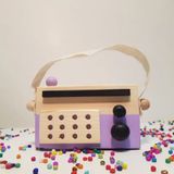 Websunday El Yapımı Ahşap Oyuncak Lila Baby Radyo