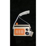 Websunday Retro Ahşap Dekoratif Radyo - Turuncu