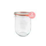 Weck 1062 ml Lale Cam Saklama Kavanozu 2 Adet Wcktop