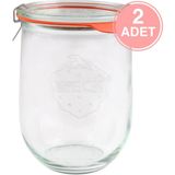 Weck 1062 ml Lale Cam Saklama Kavanozu 2 Adet