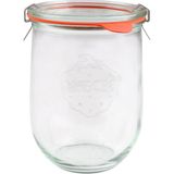 Weck 1062 ml Lale Cam Saklama Kavanozu - Şeffaf - 1050 ml