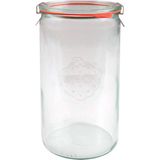 Weck 1590 ml Silindir Cam Saklama Kavanozu 6 Adet - Şeffaf - 1575 ml