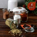 Weck 160 ml Cam Saklama Kavanoz Seti (4 Adet)
