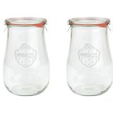 Weck 1750 ml Cam Kavanoz Lale Serisi (2 Adet) - Şeffaf