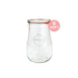 Weck 1750 Ml Lale Cam Saklama Kavanozu 6 Adet
