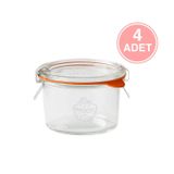 Weck 200 ML Cam Saklama Kavanozu 4 Adet