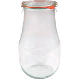 Weck 2700 ml Lale Cam Saklama Kavanozu - 2,65 lt - Şeffaf