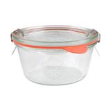 Weck 290 ml Kısa Mold Cam Saklama Kavanozu 3 Adet - Şeffaf