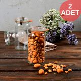 Weck 340 ml Silindir Cam Saklama Kavanoz Seti (2 Adet)