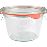 Weck 370 ml Cam Saklama Kavanozu 4 Adet Isıya Dayanıklı Cam ve Modern Tasarım