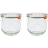 Weck 370 ml Lale Cam Saklama Kavanozu (2 Adet) - Antik Nikel - 10 x 18 cm - 10 Adet