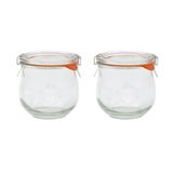 Weck 370 ml Lale Cam Saklama Kavanozu (2 Adet)