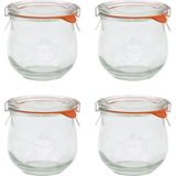 Weck 370 ml Lale Cam Saklama Kavanozu (4 Adet)