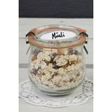 Weck 370 ml Lale Cam Saklama Kavanozu - Antik Nikel - 10 x 18 cm - 10 Adet
