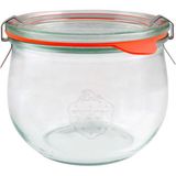 Weck 580 ml Lale Cam Saklama Kavanozu 3 Adet - Şeffaf