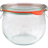 Weck 580 ml Lale Cam Saklama Kavanozu 6 Adet - Şeffaf