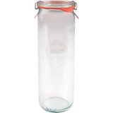 Weck 600 ml Silindir Cam Saklama Kavanozu 6 Adet - Şeffaf