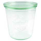 Weck Cam kavanoz 290 ml (yüksek kaliteli tek kullanımlık, cam kapaklı kavanoz; kaynatmak için; ısıya dayanıklı; mikrodalga fırına uygun; fırına uygun; yuvarlak kenarlı cam) 900, 6 adet