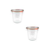 Weck Kavanoz Cam Saklama Kabı 580 Ml Bardak Tip (2'li Paket)