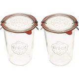 Weck Klasik Konserve Kavanozları, 750ml, 2'li Paket