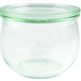Weck Lale bardağı 500 ml (yüksek kaliteli kullanım, cam kapaklı kavanoz, kaynatmak için; ısıya dayanıklı; mikrodalga fırına uygun; fırına uygun; yuvarlak kenarlı cam) 74, 6 adet