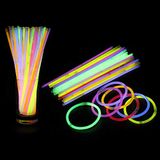Weddecor -WedDecor Glow Doğum günü, Yıldönümü, Parti Malzemeleri, 200pcs Neon Kolye Bilezikler Bilek Bandı Göz Gözlük yapmak için 8 Karışık Renkli Işık Çubukları Parti Paketi Sticks