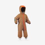 Wedze Çocuk Kayak Tulumu - 1/5 Yaş - Kahverengi/Turuncu - 500 Toddler