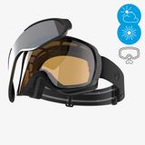 Wedze Çocuk/Yetişkin Kayak/Snowboard Maskesi - Gri - G 500 I