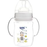 Wee 483 Safari Geniş Ağızlı Kulplu Biberon 0-6 Ay 150 ml