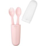 Wee Baby 134 Pembe Çatal Kaşık Seti Ergonomik Tasarımlı 12 Ay Üstü Bebekler İçin Kolay Temizlenebilir
