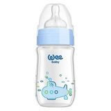 Wee Baby 180 ml Isıya Dayanıklı Mavi Cam Biberon