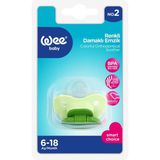Wee Baby 2 No Emzik Silikon Damaklı Askılı - 6 - 18 Ay - Yeşil
